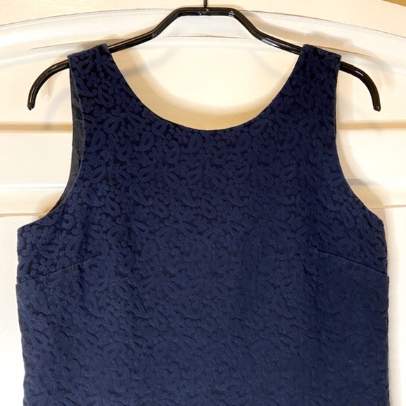 Club Monaco Sleeveless Drop-Waist Jacquard Mini Dress - Picture 9 of 12